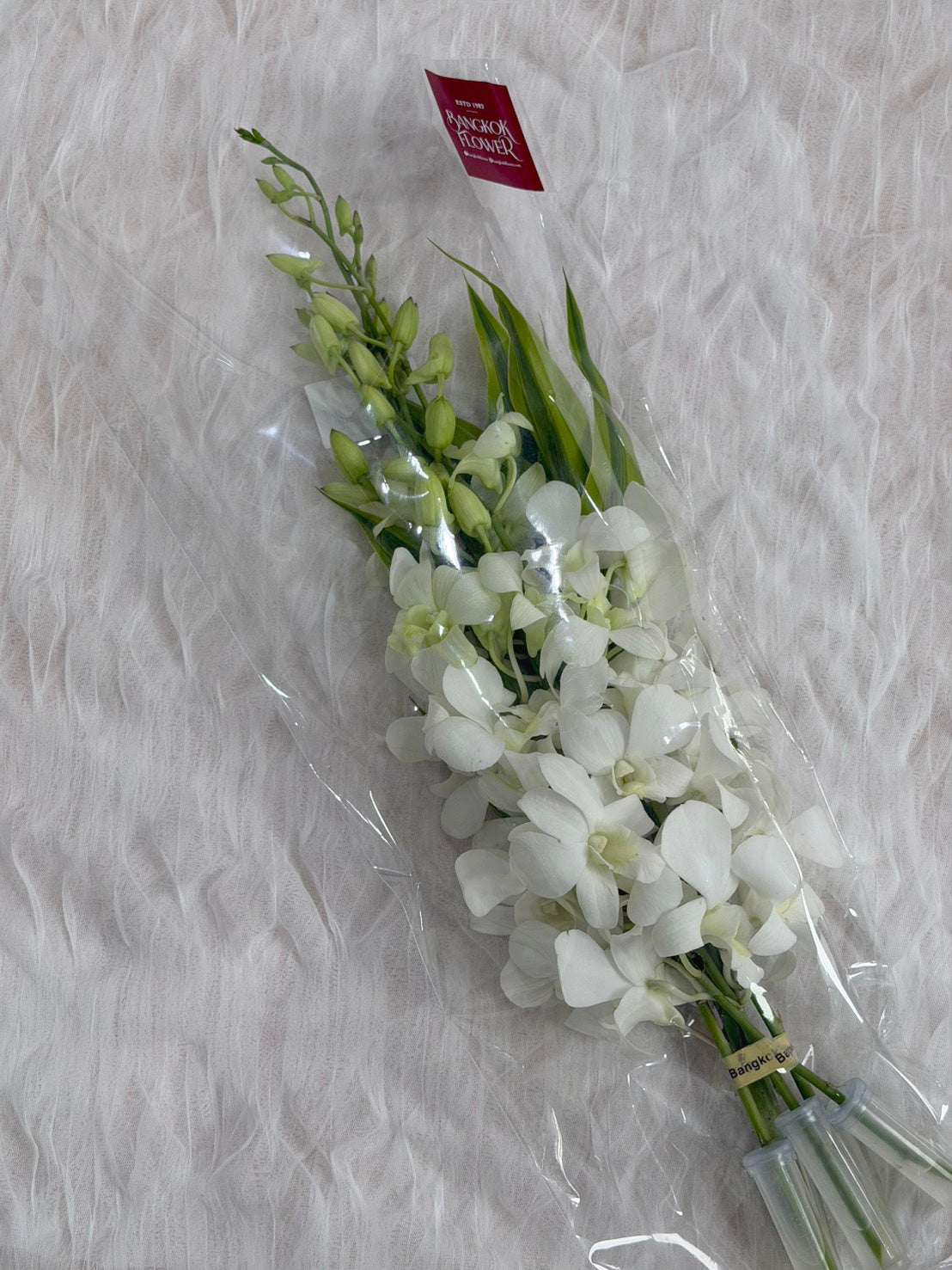 White Dendrobium Orchid Bouquet