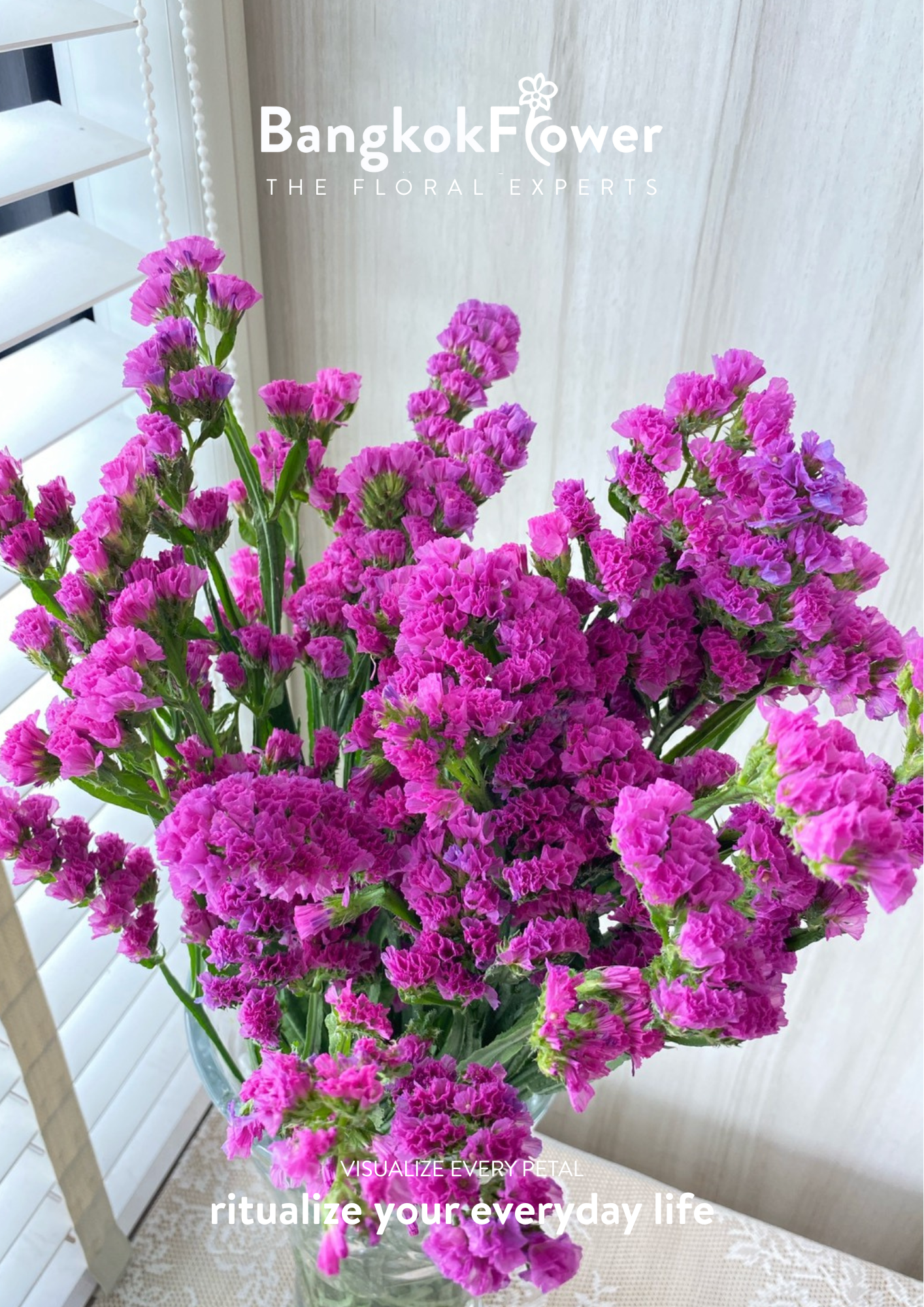 สแตติสสีชมพูเข้ม