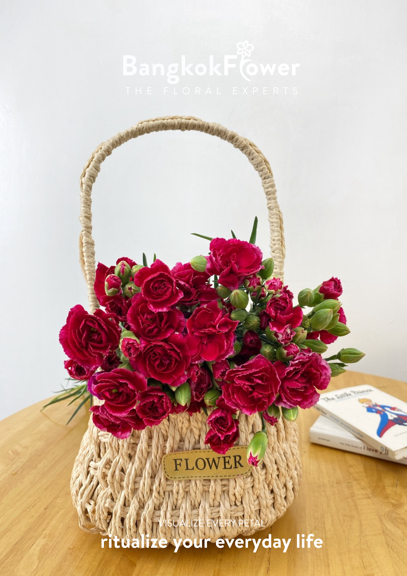 สเปรย์ดอกคาร์เนชั่นสีแดง