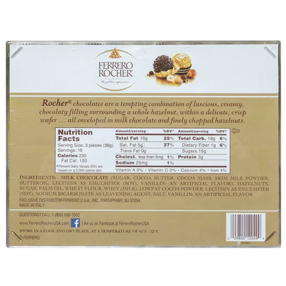 Ferrero Rocher Hazelnut Chocolates – 48 Pieces