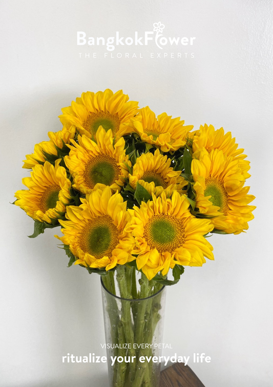 Sunflower Mini Green Heart