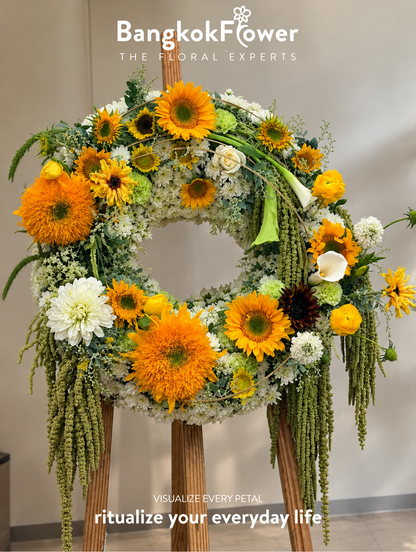 Sunlit Remembrance Wreath