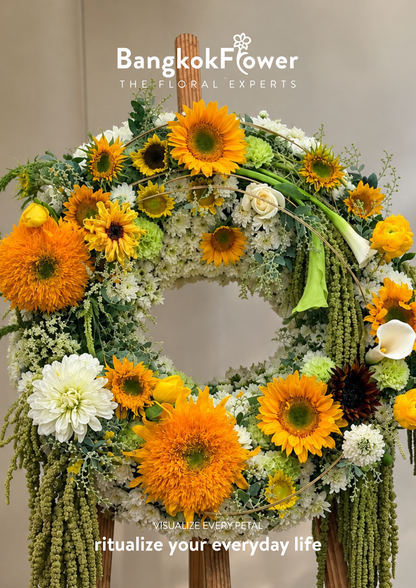 Sunlit Remembrance Wreath