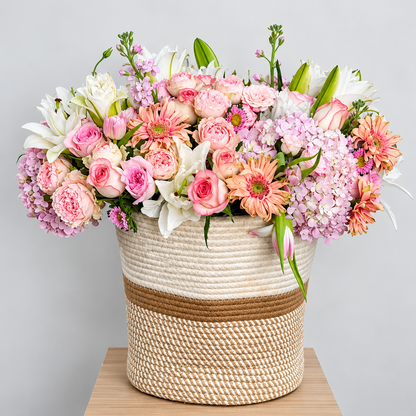 Blush Paradise Basket