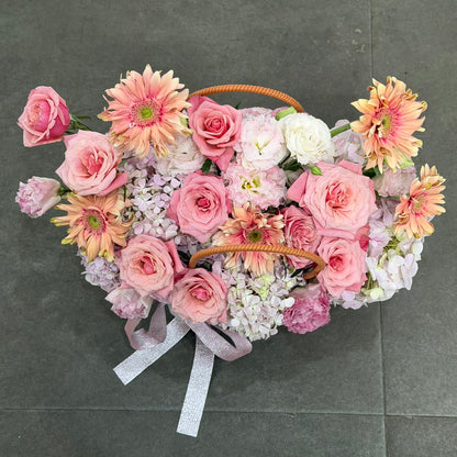Blushing Garden Basket