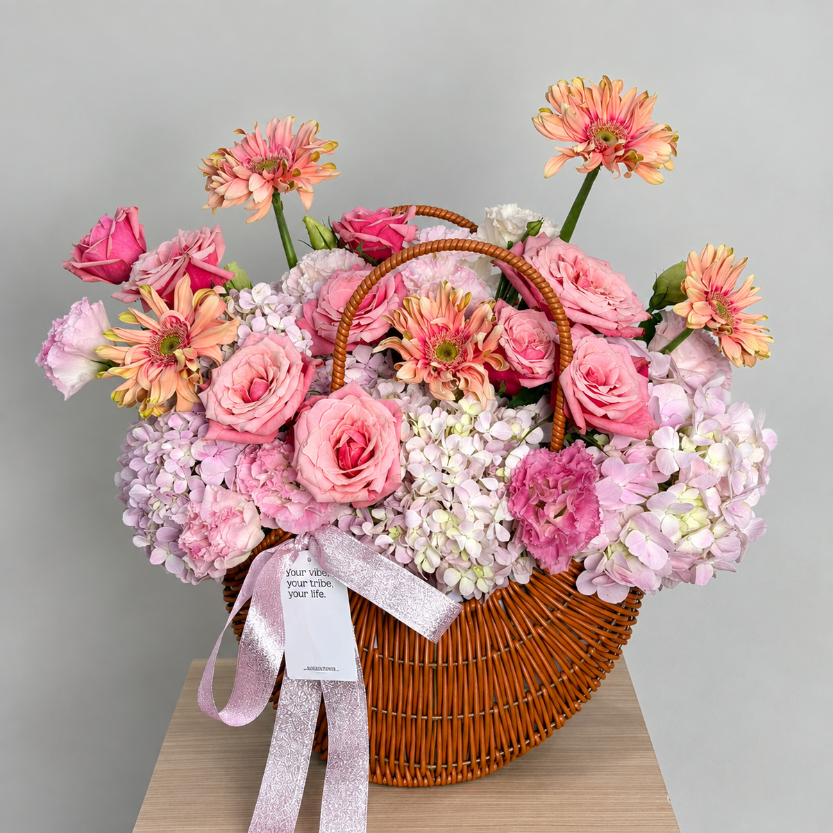 Blushing Garden Basket