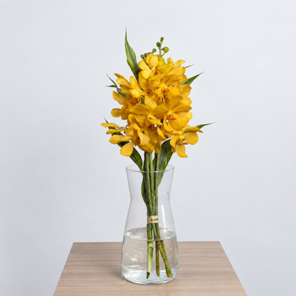 Yellow Mokara Orchid Bouquet