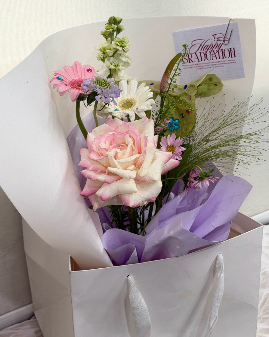 Blushing Milestone Bouquet 🎓🌸