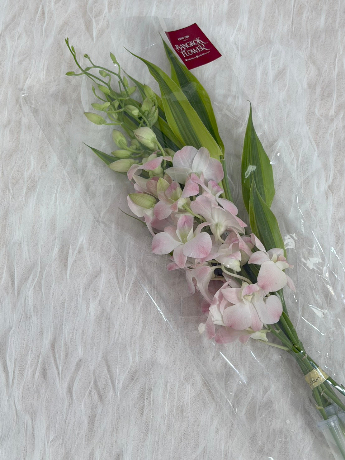 Peach Dendrobium Orchid Bouquet