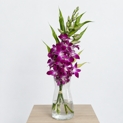 Classic Purple Dendrobium Orchid Bouquet