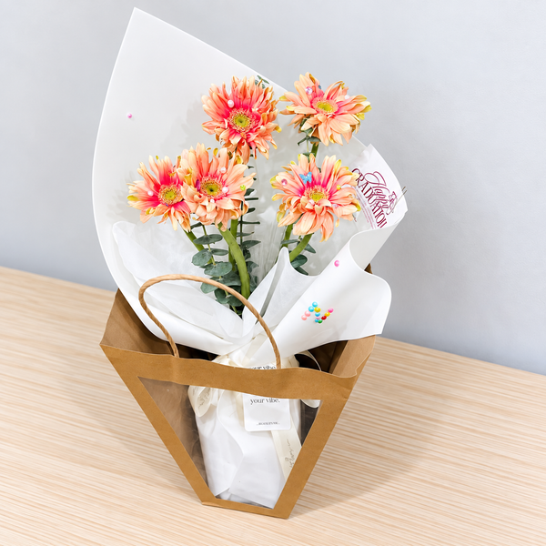 Initial Bloom – Personalized Gerbera Bouquet